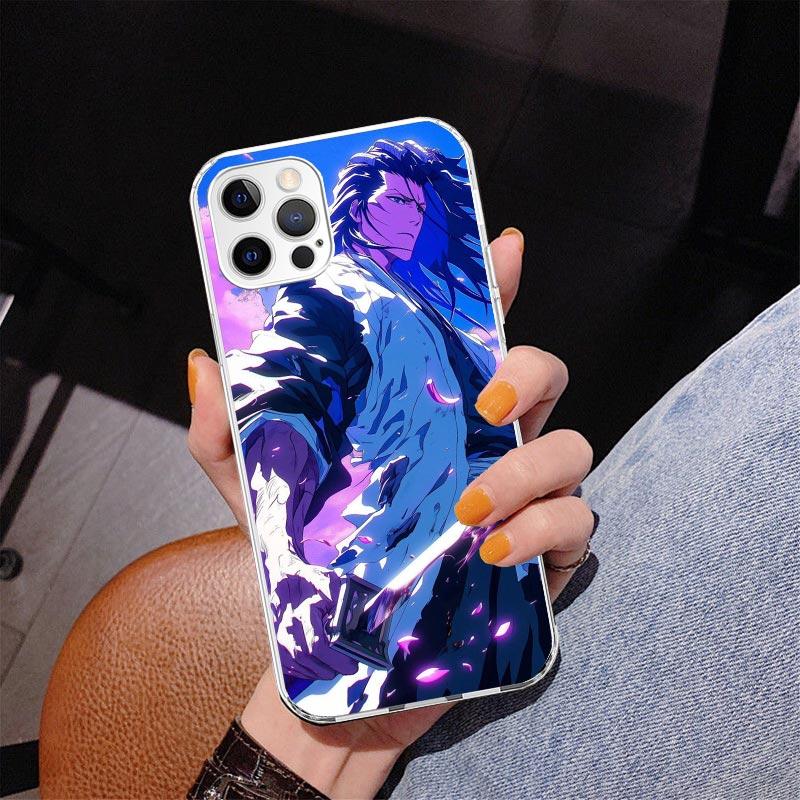 

Bleach Kuchiki Byakuya Phone Case For iPhone 17 Air 16 Pro Max 16E 15 + 14 Plus 11 12 13 Mini 7 8 SE Gift Print Cover Fundas iPhone 16 Plus