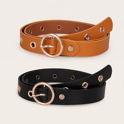 Women's Simple and Versatile Korean Ins Style Korean Fashion Black Jeans Belt Women's Decoration