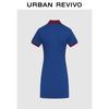 UR 2025 Autumn Women's Casual Letter Print Cotton Mini Dress