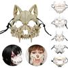 Halloween Carnival Party Mask Anime Dragon God Skeleton Half Face Masks Bone Skull Animals Mask Cosplay Dance Prom Costume Props