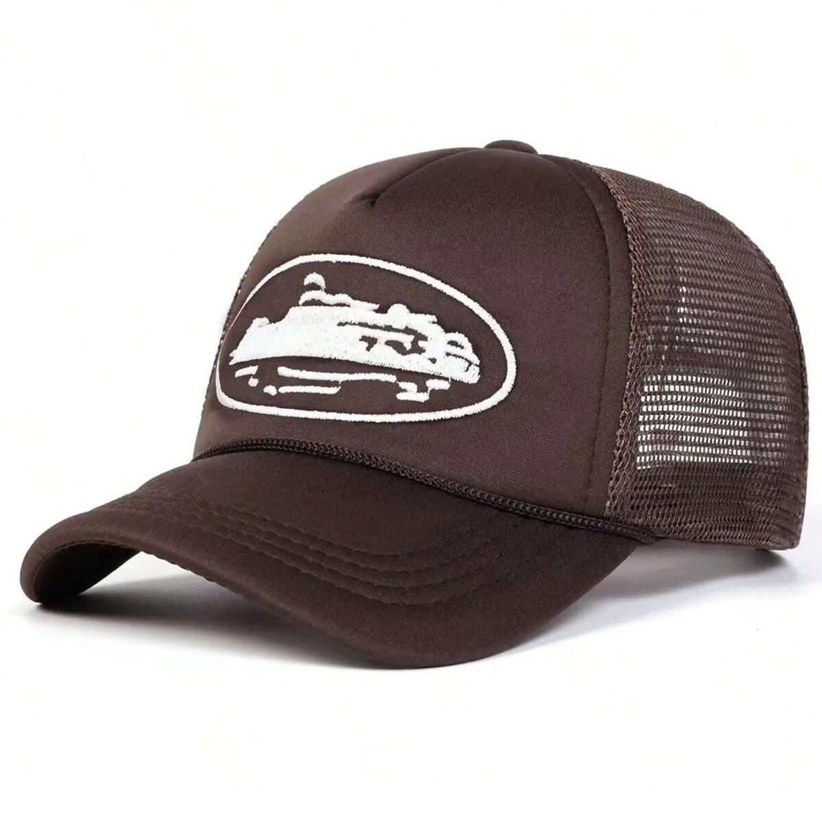 

Унисекс Вышивка Регулируемая Бейсболка из Космического Хлопка Сетчатые Солнцезащитные Кепки Весна Лето Спорт на Открытом Воздухе Путешествия для Женщин Мужчин коричневый