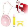 Inflatable Pregnant Belly Fake Beer Belly Christmas Santa Claus Belly for Halloween Cosplay Dress Stage Show Role-playing Props