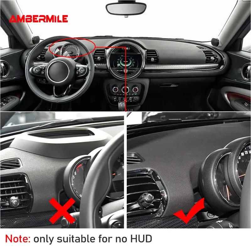 AMBERMILE Flanella per Mini Cooper Clubman F54 F55 F56 F60 Accessori Tappetino Antiscivolo per Auto Tappetino per Cruscotto Pad Tappeto per Cruscotto Copertura