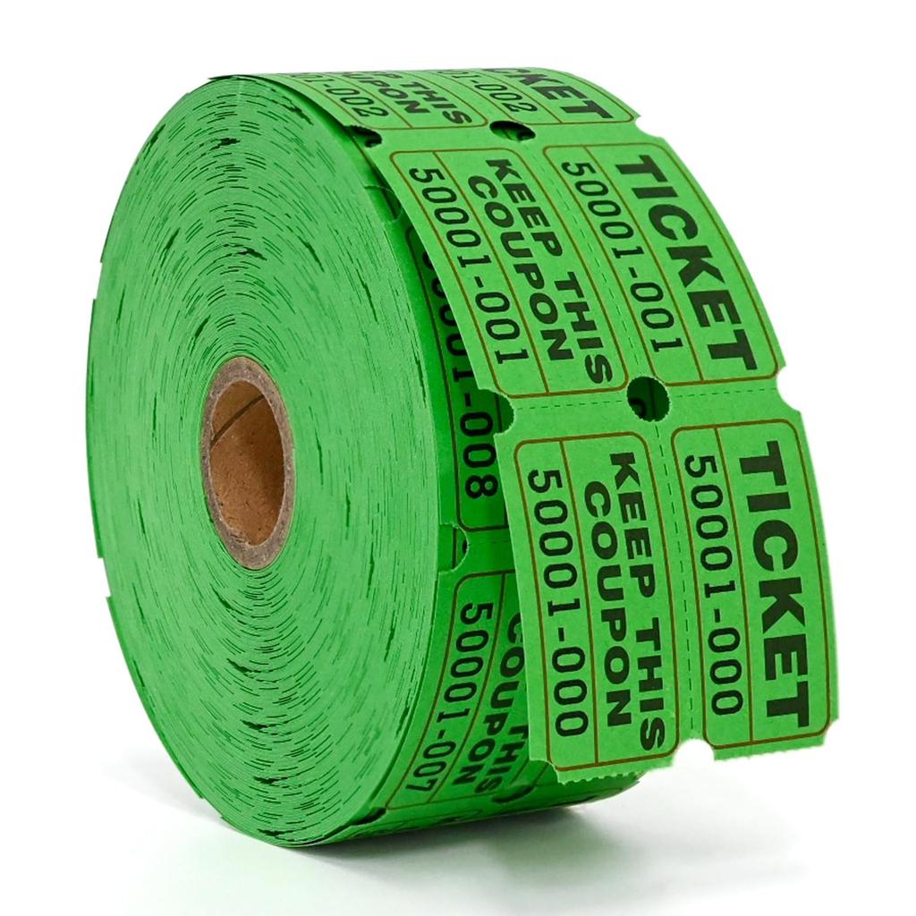 1000pc Color Tearable Admission Coupon Voucher Coupon Prize Draw Coupon