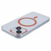 For iPhone 13 Magnetic Phone Case Thickened Hard PC Cover with Metal Buttons