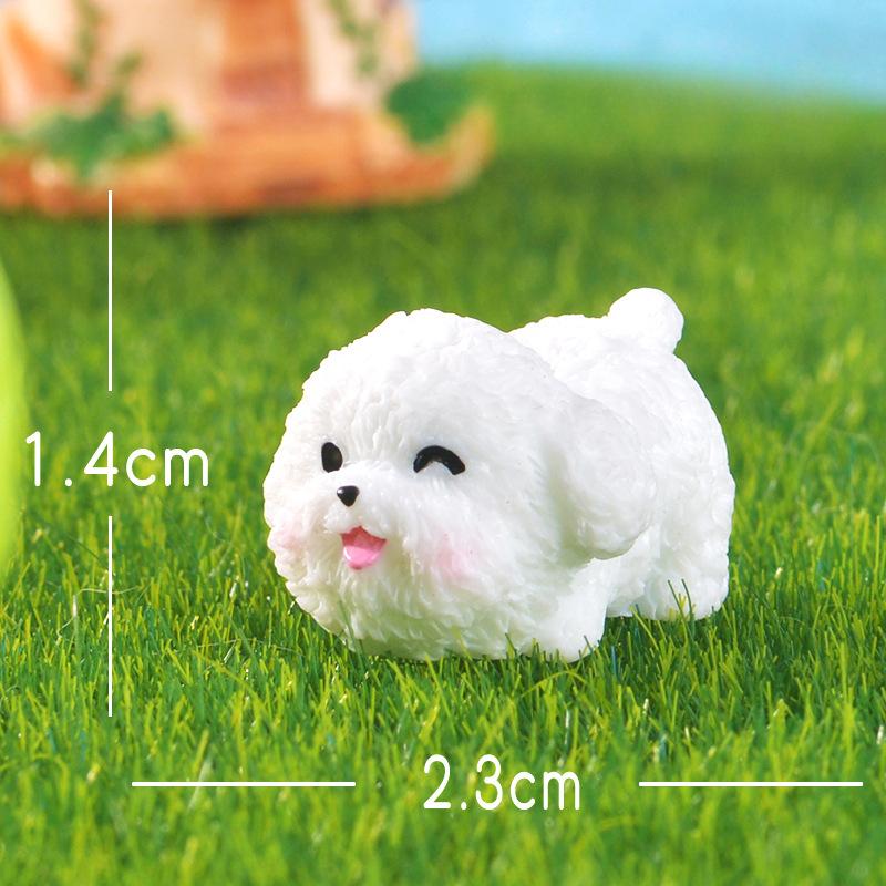 

Микро-ландшафт Симуляция Милый Плюшевый Песик Сделай Сам Ручная Работа Аксессуары для Брелока Украшение Кукольного Домика Настольные Маленькие Украшения Spoiled little teddy