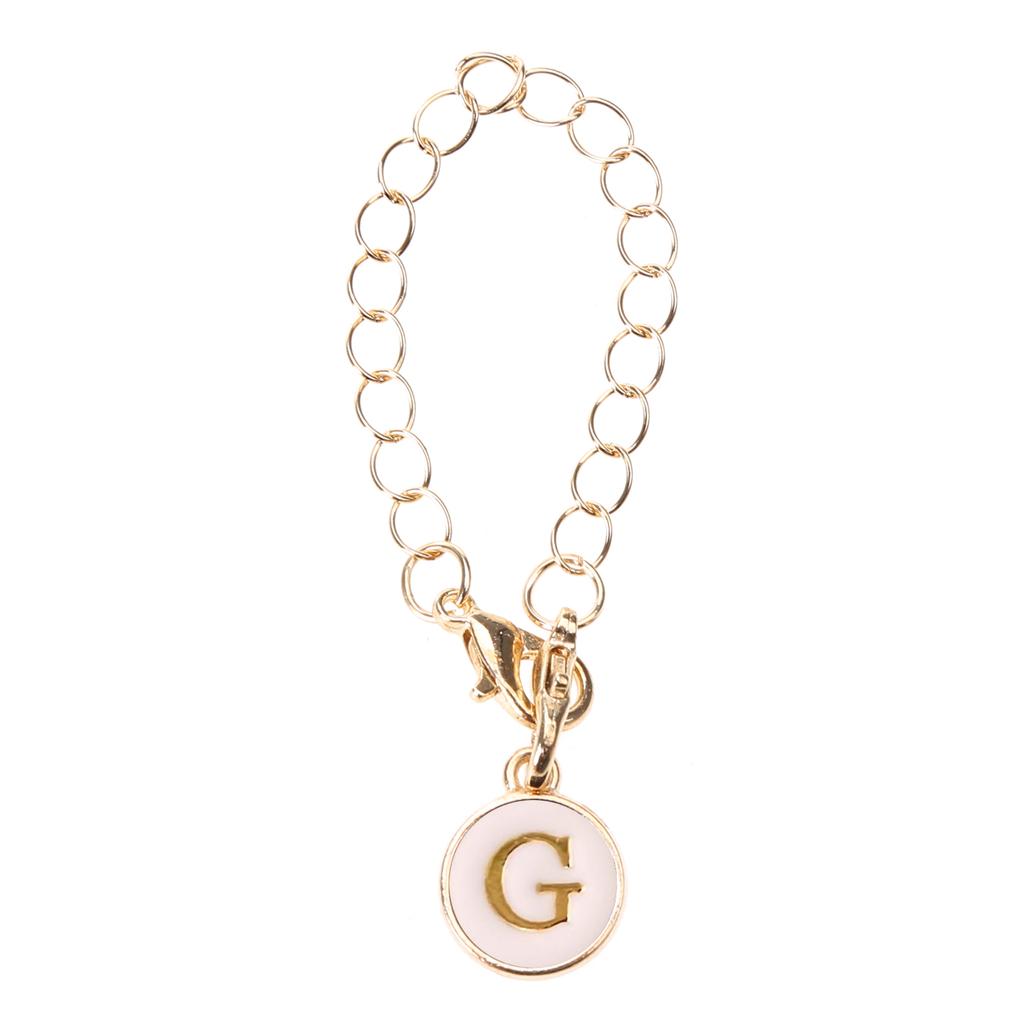 Letter Charm Accessory for Cup Unique Round Handle Charm for Keychain Backpack Water Cup Handle Chain with Lobster Clasp