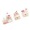 Xmas Train Three Part Resin Creative Cute Fade Resistant Xmas Train Figurine for Decoration