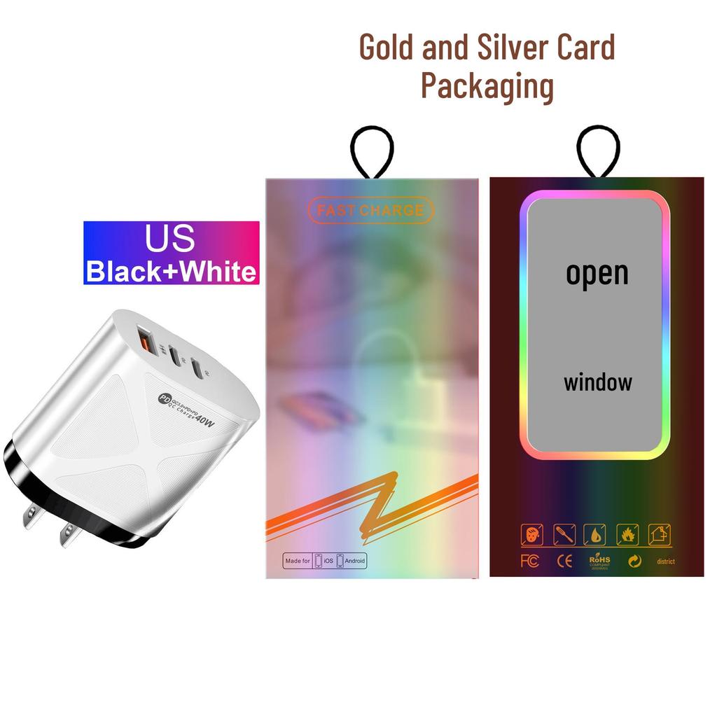 Universal Charger: 1U+2PD, Compatible with Australian, European, American, and British Power Standards