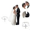 Wedding Cake Topper Bride Groom Figurine Simulation Keepsake Modern Ornament Decorative for