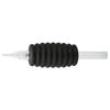 20pcs Tattoo Tube Grip Black 5RT Silicone Lightweight Stable Disposable Tattoo Tip Tubes 0.98in