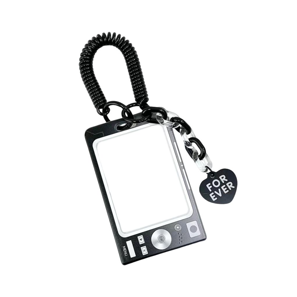 Transparent Card Protector Dustproof Sliding Cover Card Case Id Card Holder Thickened Retractable Badge Reel For Commuting