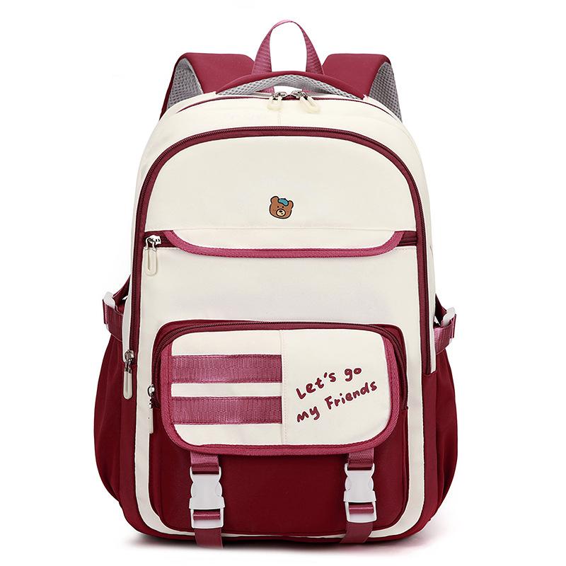 New student backpack large capacity cute high value new schoolbag youth academy style backpack