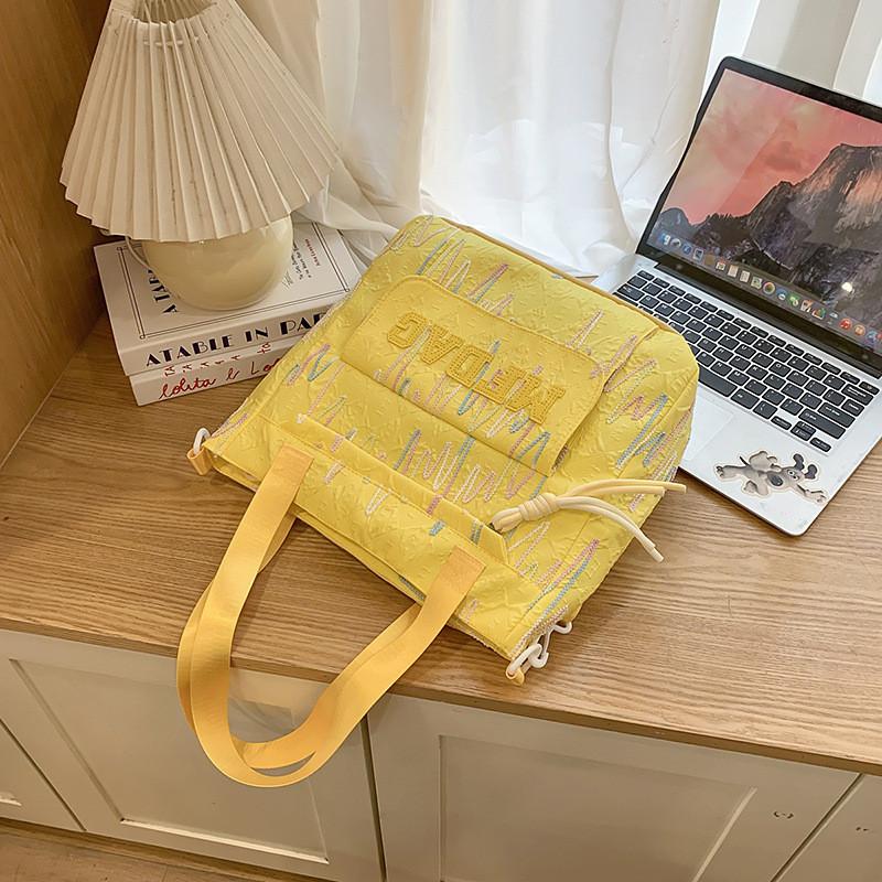 Childrens School Backpack With Large Capacity For Girls And Teens Yellow Shoulder