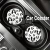 2pcs Boston Terrier Dog  Cup Holder Coasters,  Interior Waterproof Coaster To Keep Your  Cup Holders Clean And  for Easy To Move