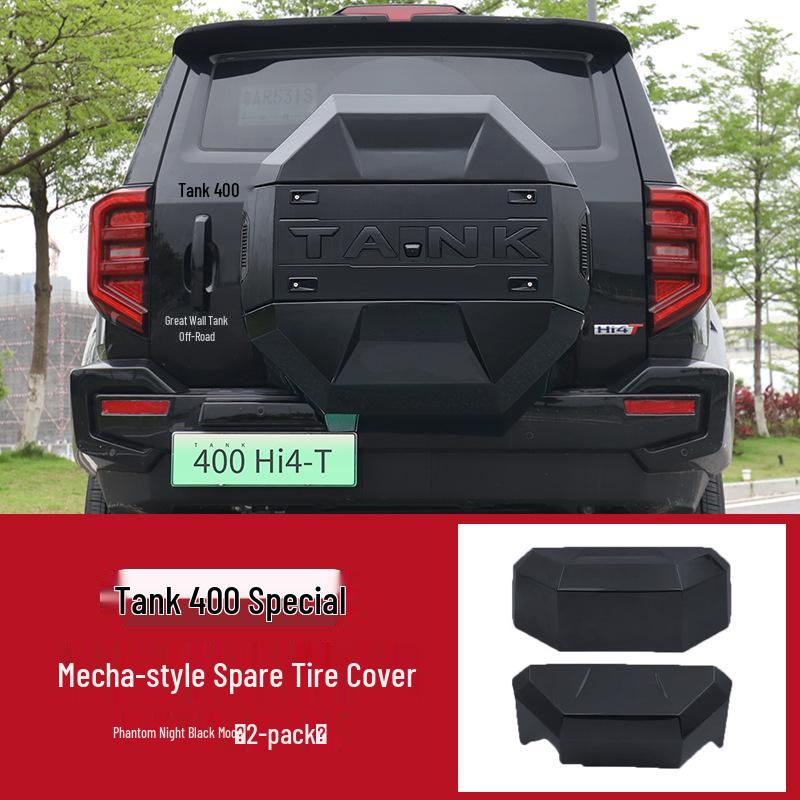 Tank 400 Hi4T/Hi4Z Spare Tire Cover: Original Mecha Style Peeking Design