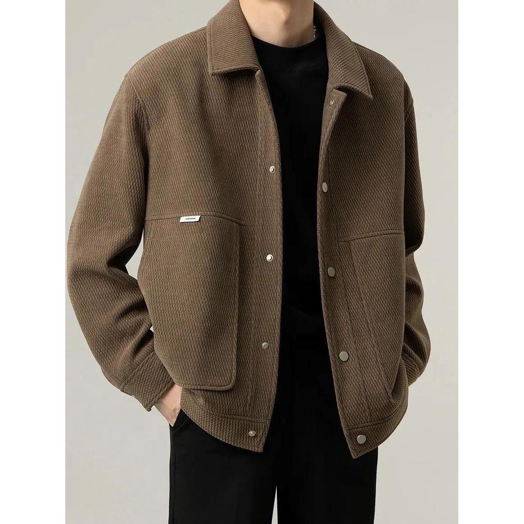 Herren-Herbst-/Winterjacke im koreanischen Stil: Trendig, Lässig, Reifer Look