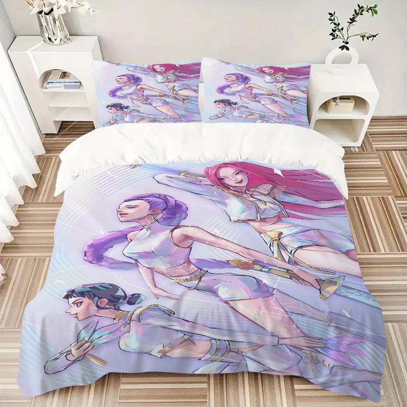 Fantasy Warrior Trio Print 3Pcs Bedding Setduvet Cover With 2 Bedropillowcase Home Birthday Gift