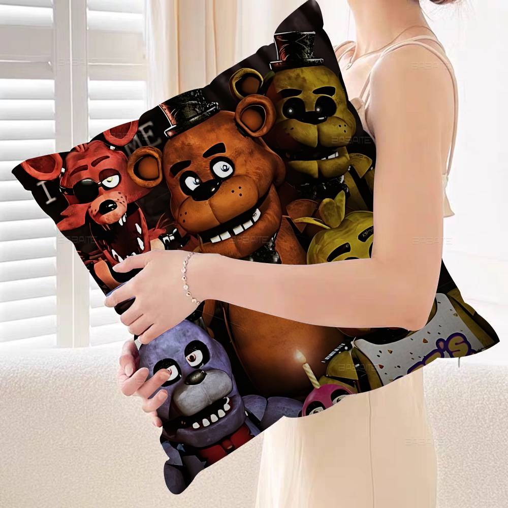 New FNAF Movie Game Cushion Cover Pillowcase Upholstery Sofa Throw Pillow Home Decor Pillowcas