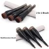 New High Quality Double Face Makeup Brush, Multifunctional Cosmetic Eye Shadow Facial Foundation Blush Suit for Liquid Makeups