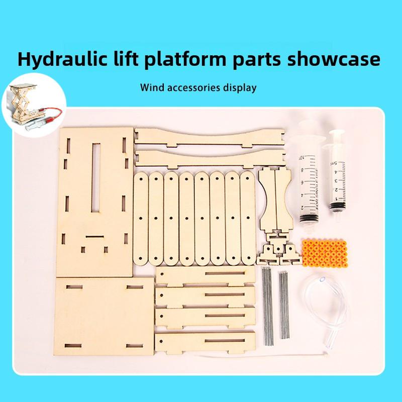 

Childrens Wooden Hydraulic Lift Science Diy Kit With Educational Physics Toy For Kids