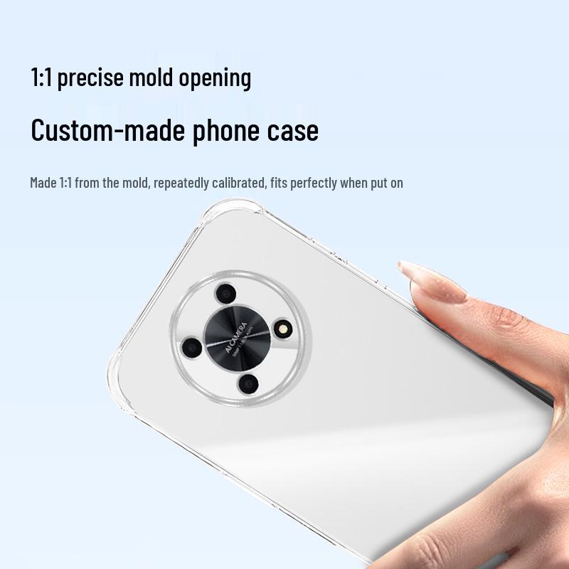 Huawei Enjoy 50 Pro Transparent Phone Case: Airbag Corners, Drop-Proof, High-End TPU, Ins Style