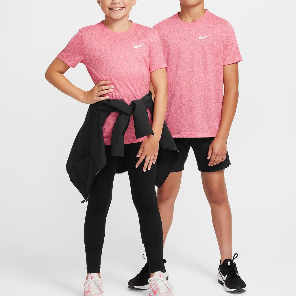 Nike Legend Dri-FIT Soft Absorbent Lightweight Short Sleeve T-Shirt Kids Tops Purple White Stone FZ5198-629