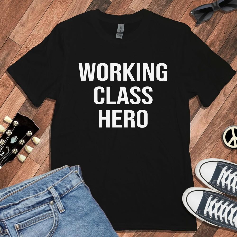 WORKING CLASS HERO T-SHIRT (Gildan As worn John Lennon Beatles Music Retro cool) Unisex T-Shirt M