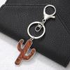 Independence Day & Halloween Sports Style Wooden Bead Keychain Bracelet