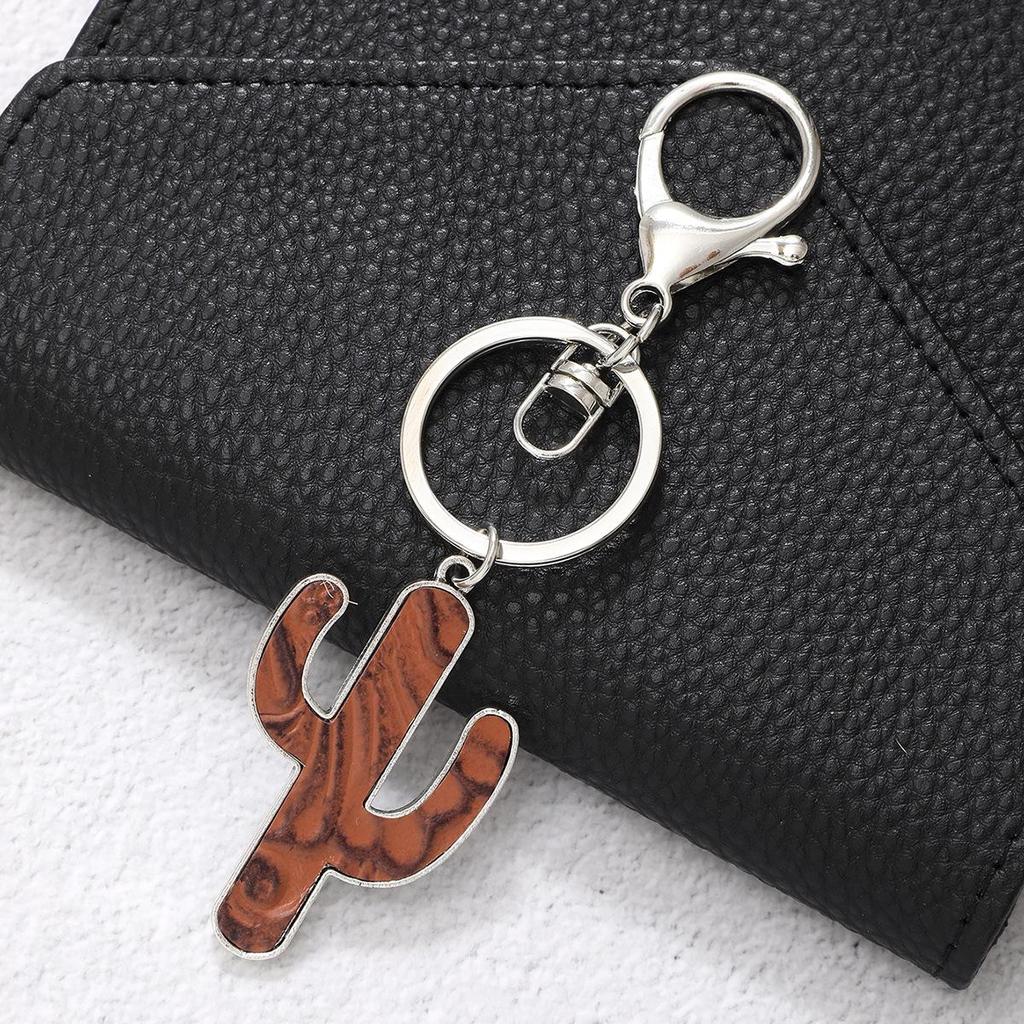 Independence Day & Halloween Sports Style Wooden Bead Keychain Bracelet