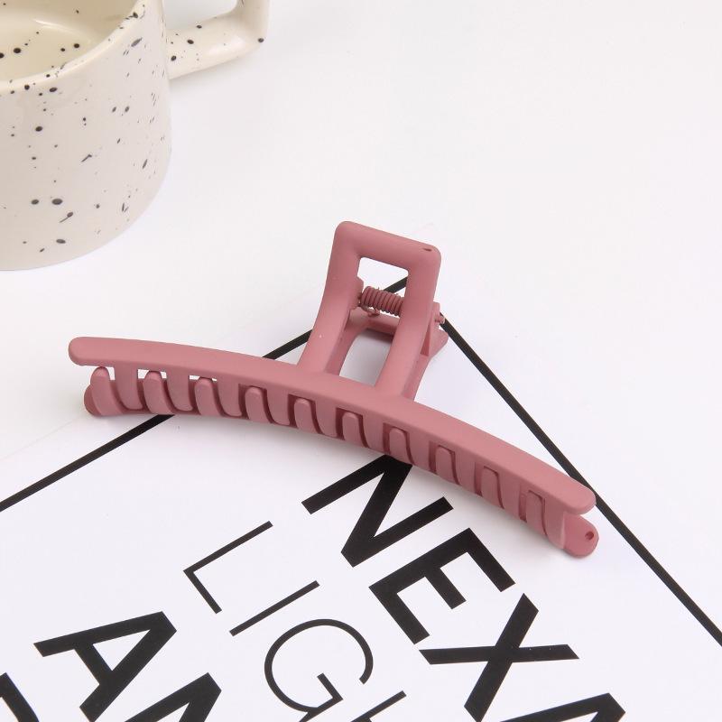 Matte einfarbige Einlinien-Greifklemme, einfache Haiklemme für den Hinterkopf, Koreanische Haarspange, Haarnadel Haarschmuck