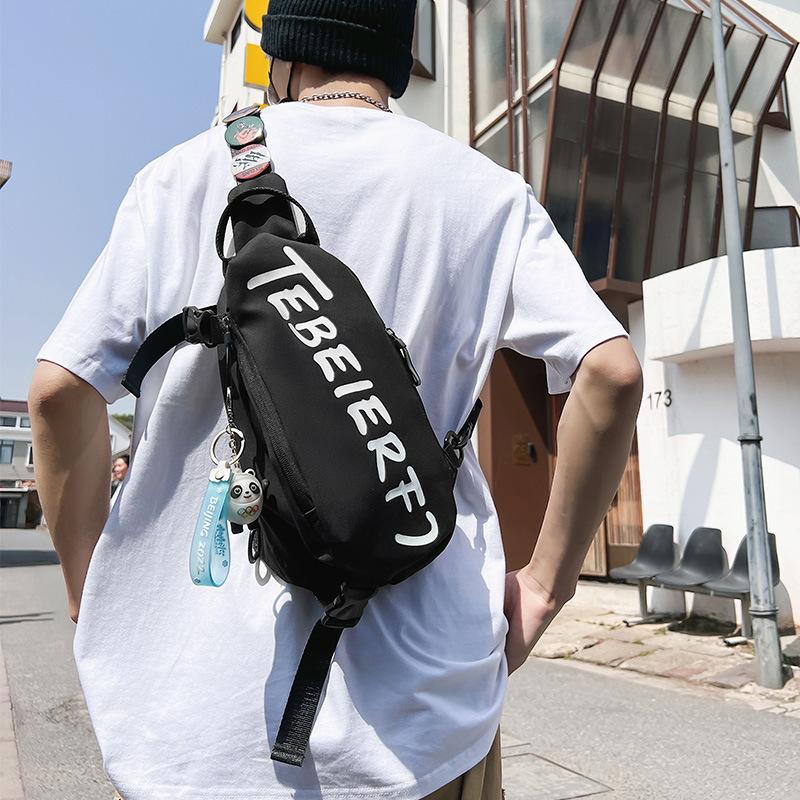 Unisex brystveske Enkel oppbevaringsveske Lett reiseveske Liten ryggsekk Crossbody-veske Mote Uformelt Single Should-vesker