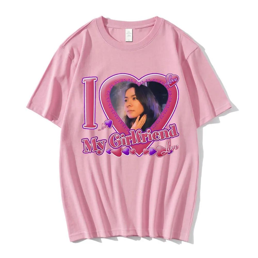 Funny I Love My Girlfriend Mitski Graphics T-Shirts Unisex's 100% Cotton Short Sleeve T Shirts Summer Harajuku Unisex Clothing Tees