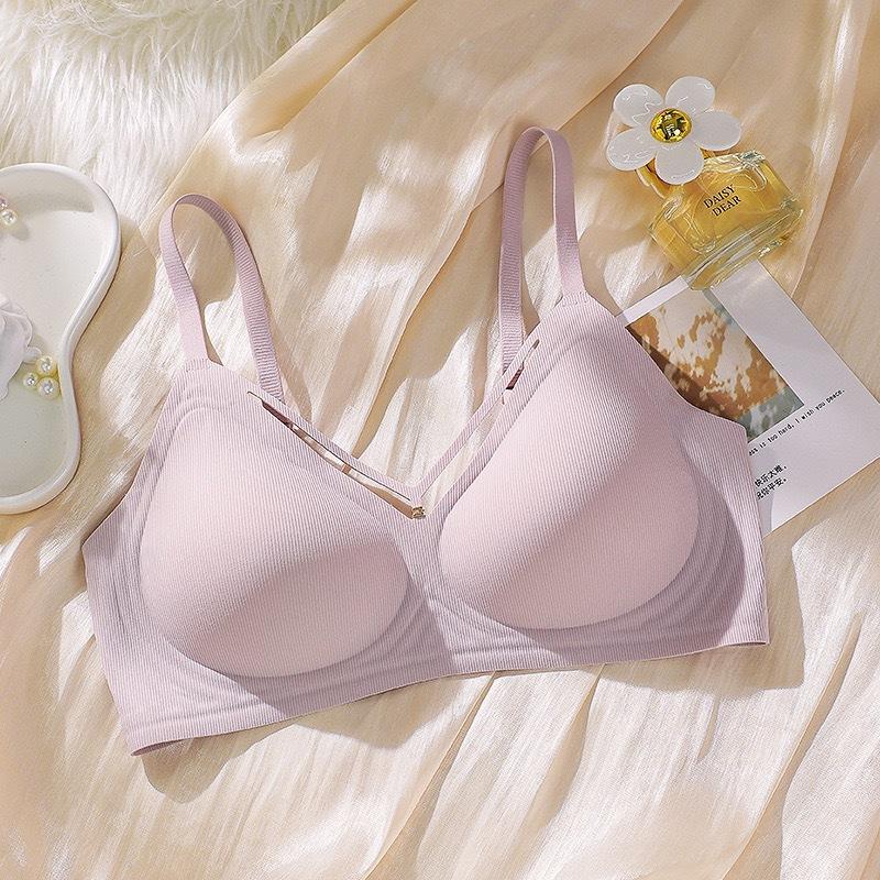 Simple Stylish Sexy Non-magnetic Wire-free Seamless Smooth Comfortable Push-up Bra for Women