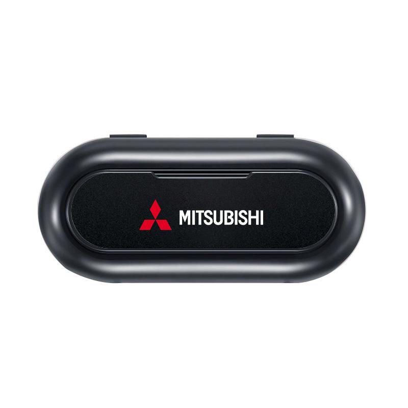 Car Sun Visor Glasses Storage Box Holder Organizer Car Styling For Mitsubishi Outlander I200 Pajero Eclipse ASX Lancer Space Delica Ex