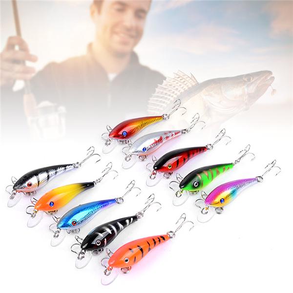 Details about / 17pcs fishing lures lot mini minnow fish bass tackle fish hook fish lure baits