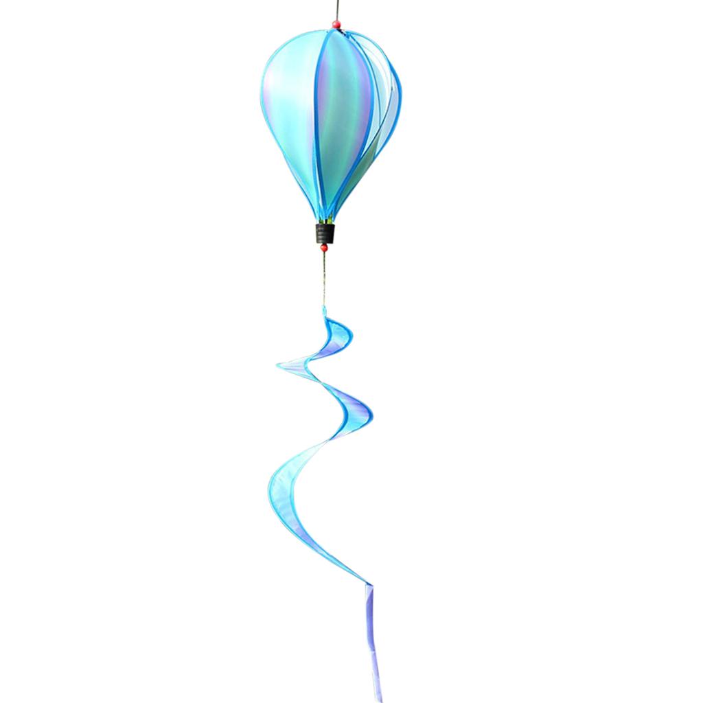 Hot Air Balloon Wind Spinner Rainbow Hanging Wind Twister Garden Outdoor Decor Child Gift Festival Celebration Hot Air Balloon