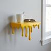 Stable Drip Floating Shelf 3D Printed Wall-Mounted Display Stand Melting Wall Shelf  Living Room