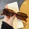 Fashion Retro Rectangle Small Frame Sunglasses For Men And Women Unisex Brown UV Protective Shades