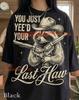 Cowboy Raccoon Trash Panda You Just Yee'd Your Last Haw Comfort Colors® Tshirt, Western Wildlife Gunfighter Vintage Bootleg Tee