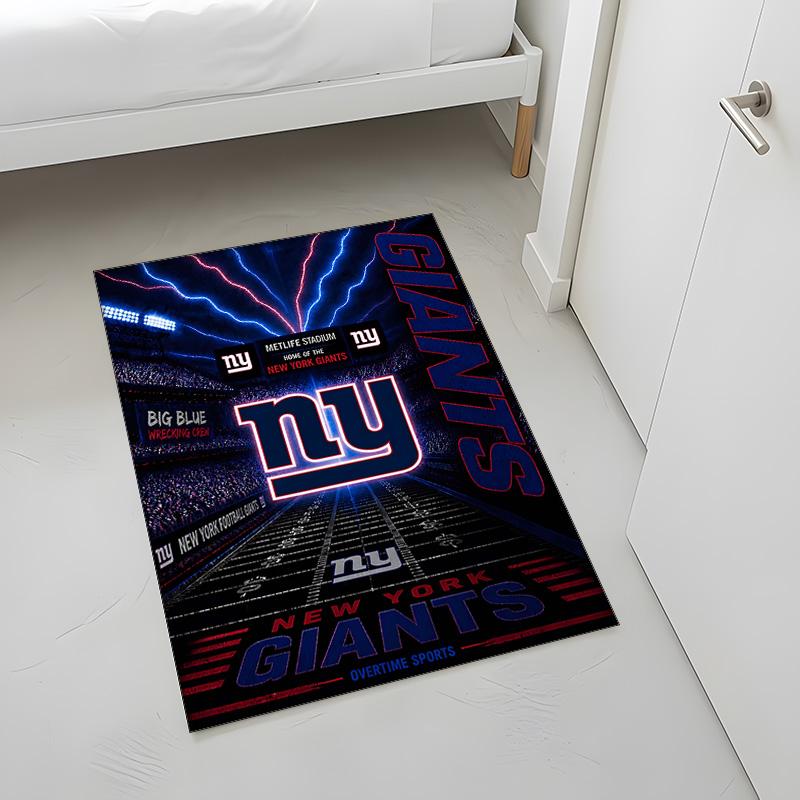 New York Giants (1) Rug Suitable For Living Rooms Bedrooms Computer Rooms Dining Areas And Placement Under Tables And Chairs Also An Ideal Choice For 