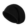 Hat Women's Autumn and Winter Beige Curled Knitted Hat European and American Solid Color Long Confinement Pile Baotou Hat Men
