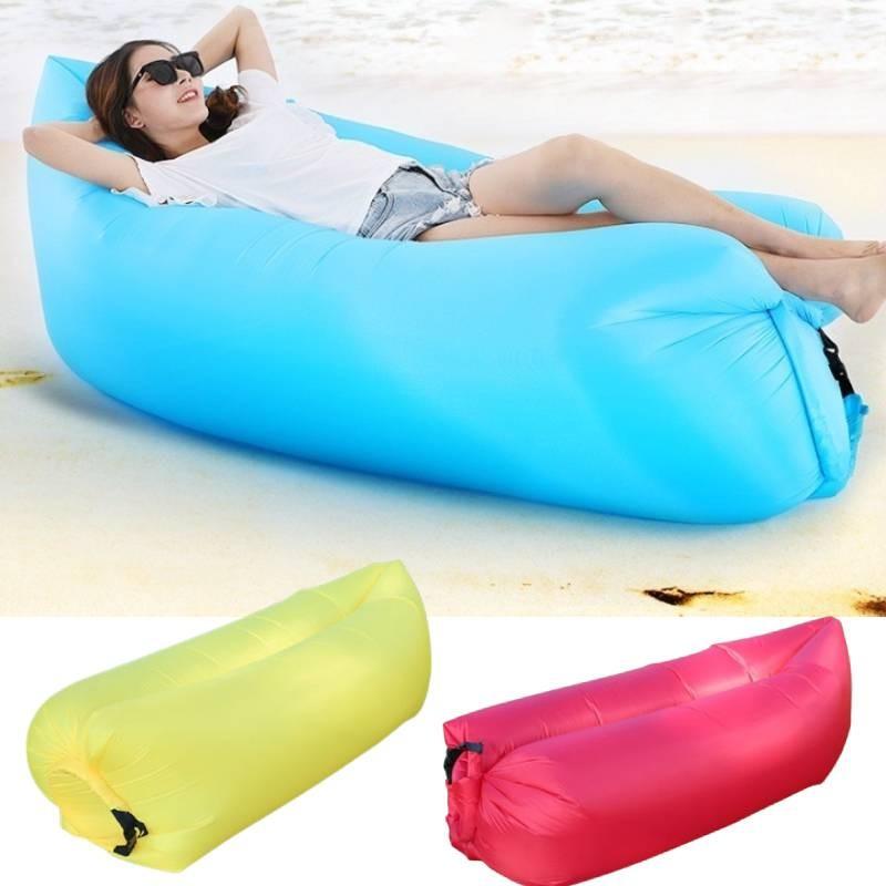 Inflatable Lounger Folding Air Sofa Outdoor Sleep Tool Portable Prop Camping