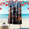 Name Custom Kratos God of War Print Beach Towel, Large Soft Quick Dry Towel for Beach Camping Swimming