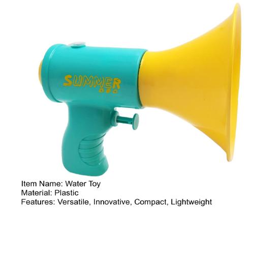 Cartoon Horn-Shaped Water Squirter for Kids Summer Spray Toy for Beach Pool Outdoor Play Fun Splash Game for Boys Girls