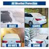Rear Windshield Snow Cover 2-Layered Automotive Windshield Snow Covers Luminous Aluminum Foil Snow Cover With Hook And Invisible