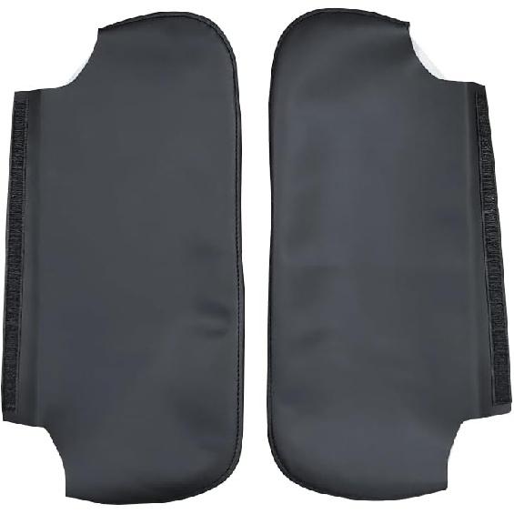 Schwarze Auto-Sonnenblendenabdeckung PU-Leder, Paar für linke und rechte Seite, Passend für Chevy Camaro Firebird 1993-2002 (Nur Haut)