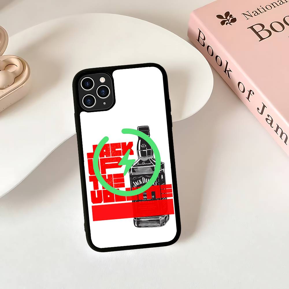 Klassisches Whiskey-Logo J-Jack D-DanielS Handyhülle für iPhone 16 15 14 13 12 11 17 Pro Max Plus Magnetische Kabellose Hülle