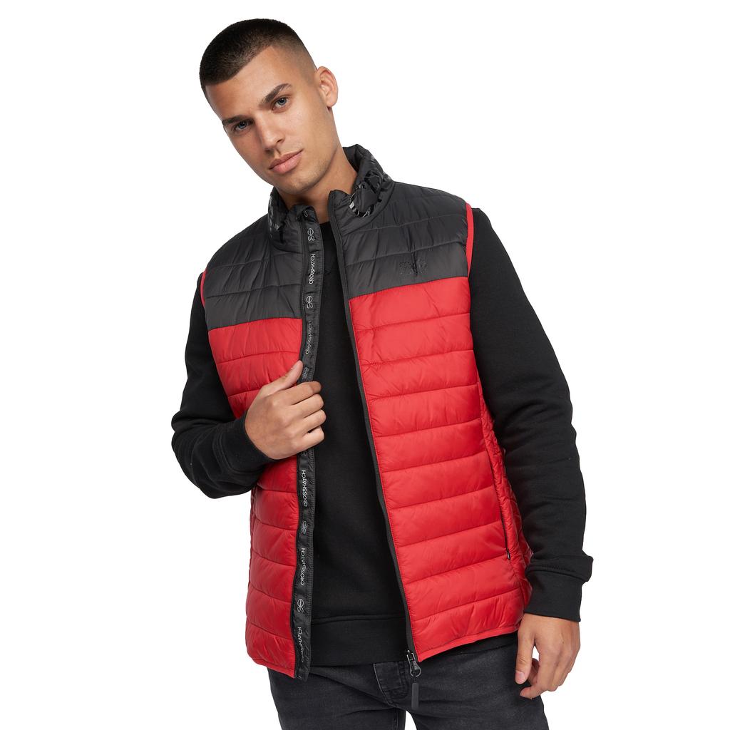 Crosshatch Mens Presnell High-Neck Vest