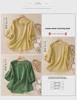 2024 Spring/Summer Loose Retro Embroidered Cotton-Linen Half-Sleeve Women's Shirt